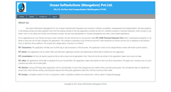 Desktop Screenshot of oceansoftsolutions.com